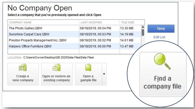 quickbooks diagnosing company file time